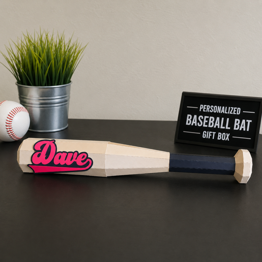3D Baseball Bat Box