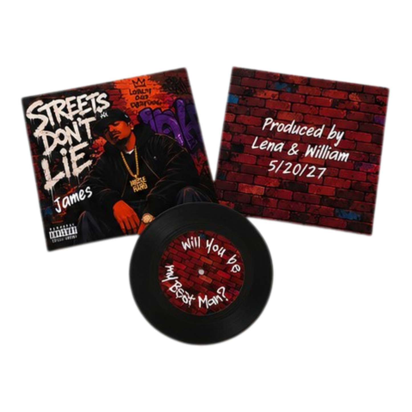 7" Faux Vinyl Record