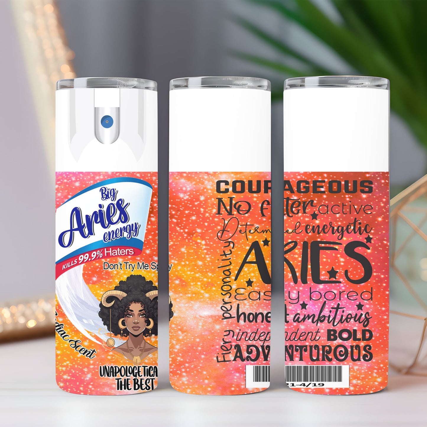 Big Zodiac Energy Tumbler - Black Girl