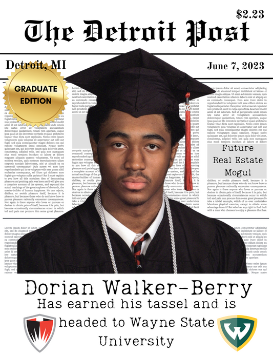 Digital Newspaper Grad Announcement